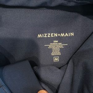 Mizzen and main navy slim helmsman jogger. 33-30